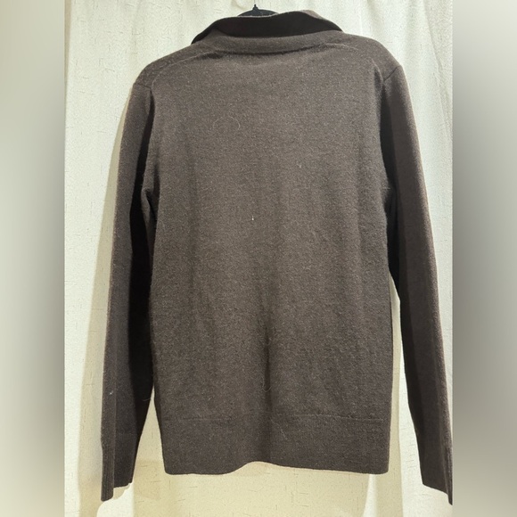 Unisex Cozy Brown Cardigan Sweater 100% cashmere. XS. NWT - Picture 2 of 5